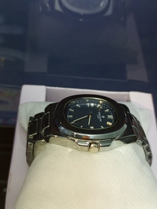 PP Blue Luminous Dial Men’s Watch With Date Adjustment