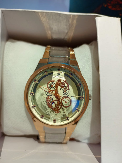 Skeleton Double Sided Glass Watch for Men