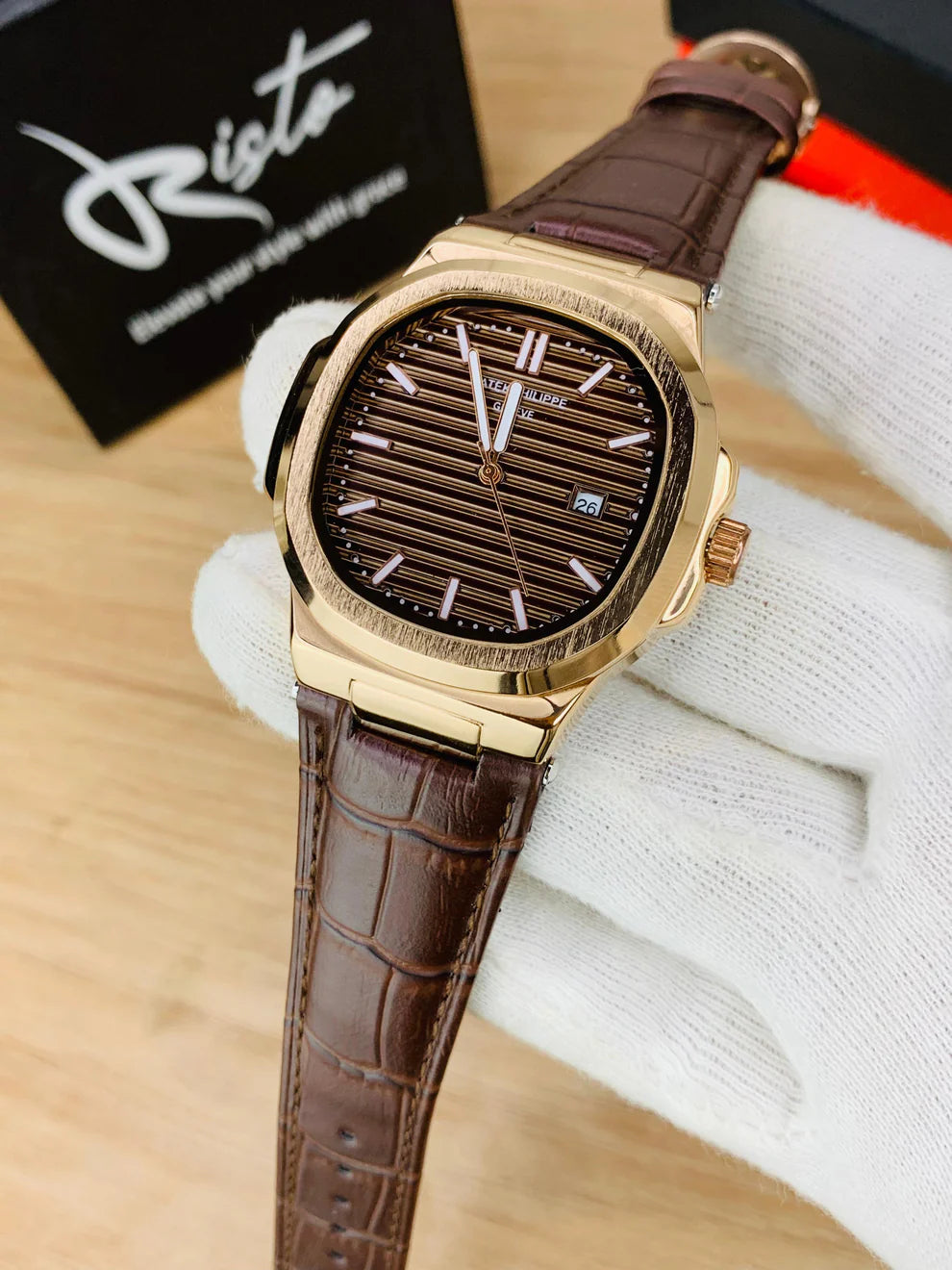 Patek Philippe Nautilus Leather Strap