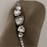 Black Crystal Timepiece: Irregular Design Chain Quartz Watch